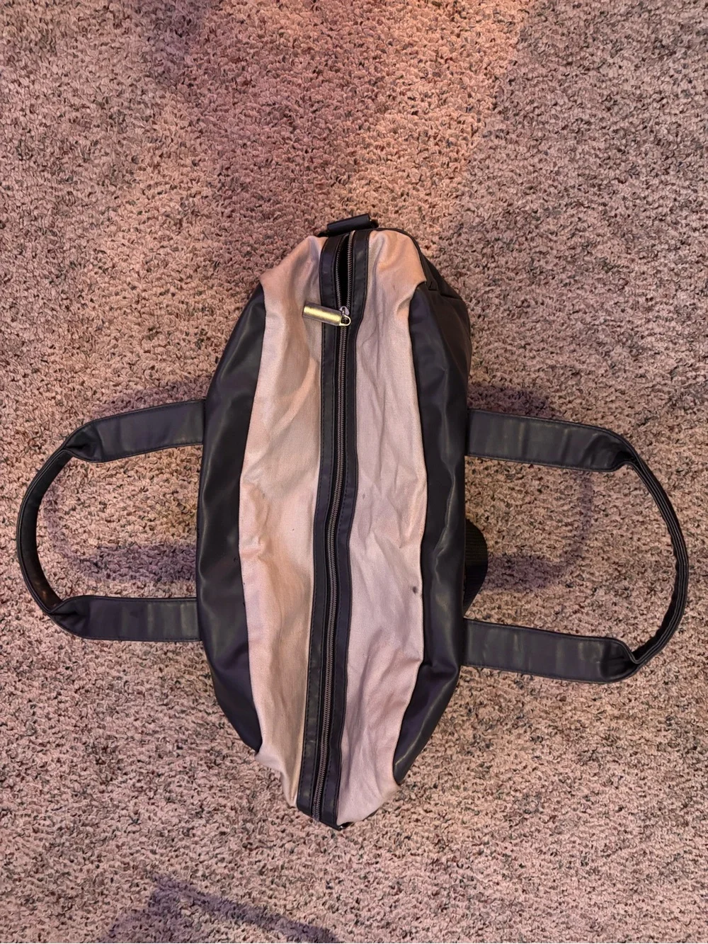 Calvin Klein Black Faux Leather Tote with Logo